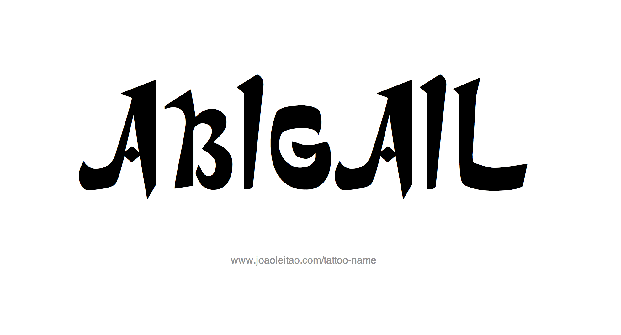 Abigail Name Tattoo Designs